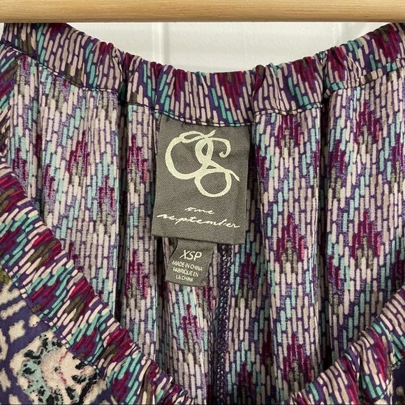 Anthropologie One September Purple Paisley Maxi Dress - Picture 5 of 11